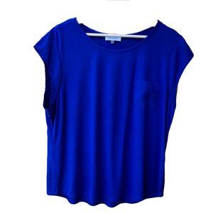 Calvin Klein Cap-Sleeve Pocket Tee